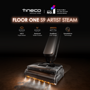 Tineco Floor ONE S9 Artist Steam Cordless Wet Dry Vacuum Cleaner, Up to 75 Min for Multi-Level Messes,Steam cleaning powerful stain removal