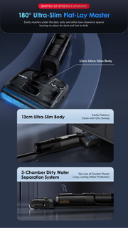 Tineco Floor ONE Switch S7 Stretch Cordless Wet Dry Vacuum Cleaner, Up to 70 Min for Multi-Level Messes,Multi-Function Cleaner for whole house cleaning