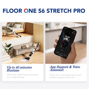 Tineco Floor ONE Stretch S6 Pro Cordless Wet Dry Vacuum Cleaner, Up to 40 Min for Multi-Level Messes