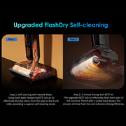 Tineco Floor ONE S9 Artist Cordless Wet Dry Vacuum Cleaner, Up to 50 Min for Multi-Level Messes,Cleaning powerful stain removal