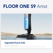 Tineco Floor ONE S9 Artist Cordless Wet Dry Vacuum Cleaner, Up to 50 Min for Multi-Level Messes,Cleaning powerful stain removal