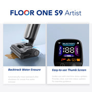 Tineco Floor ONE S9 Artist Cordless Wet Dry Vacuum Cleaner, Up to 50 Min for Multi-Level Messes,Cleaning powerful stain removal